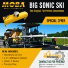 MOBA Big Sonic-Ski leveling system for asphalt pavers