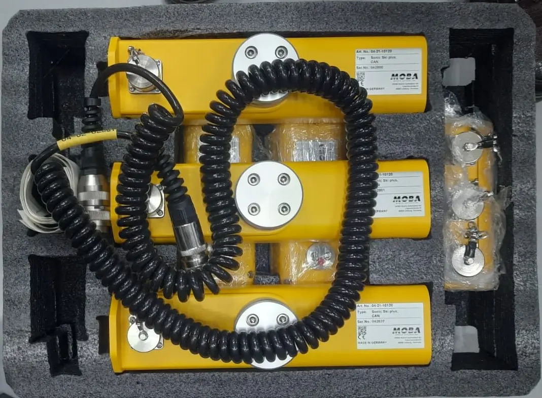 MOBA Big Sonic-Ski sensor set with cables in transport box