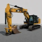 Caterpillar 320 EL excavator front view