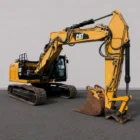 Caterpillar 320 EL Excavator front view