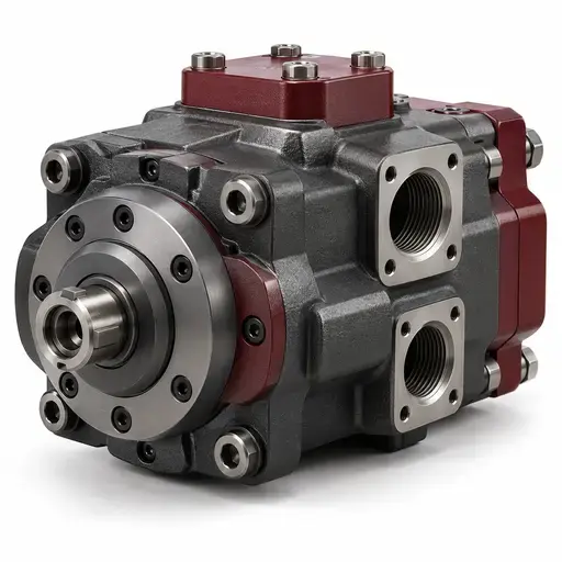 bucher qxp metering internal gear hydraulic pump — illustrative product image