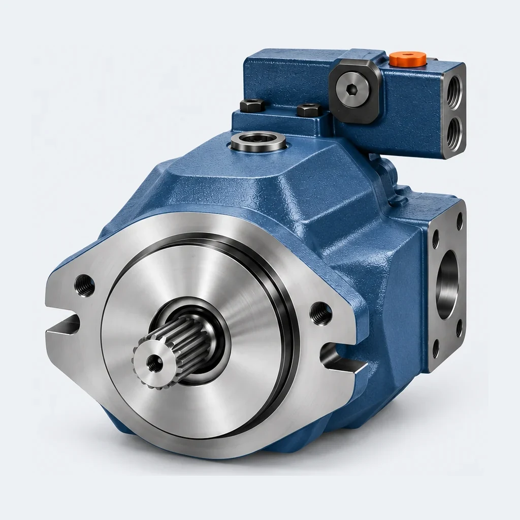 liebherr lh30vo — Original INTEREQ-designed compact axial piston pump, more front-facing view